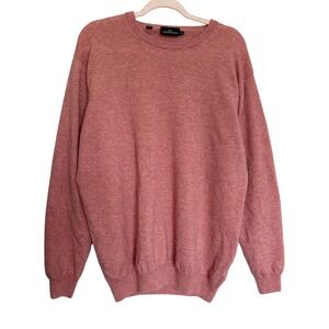 Rodd & Gunn Mens 3XL Salmon Color Cashmere Merino Wool Blend Crew Neck Sweater